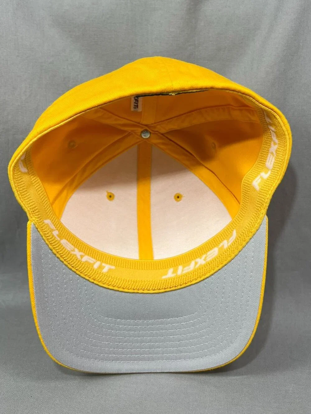 Boston Bruins Yupoong Flexfit S/M Hat Yellow Gold Stretch Hockey Retro B Mens